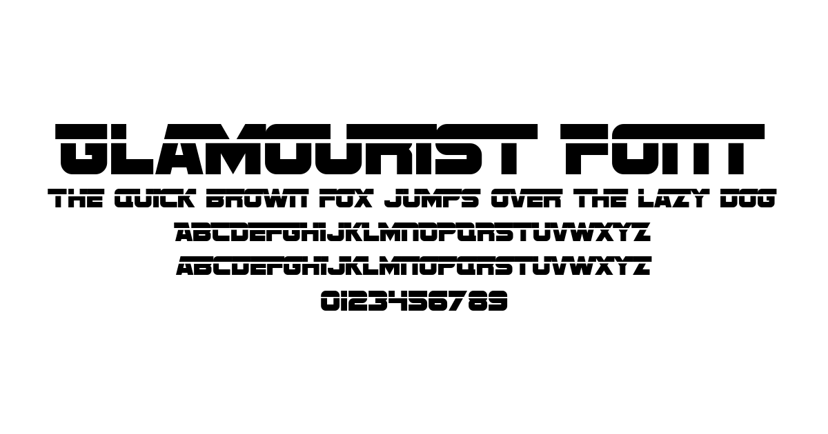 Glamourist Font preview