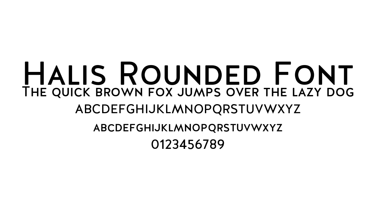 Halis Rounded Font preview