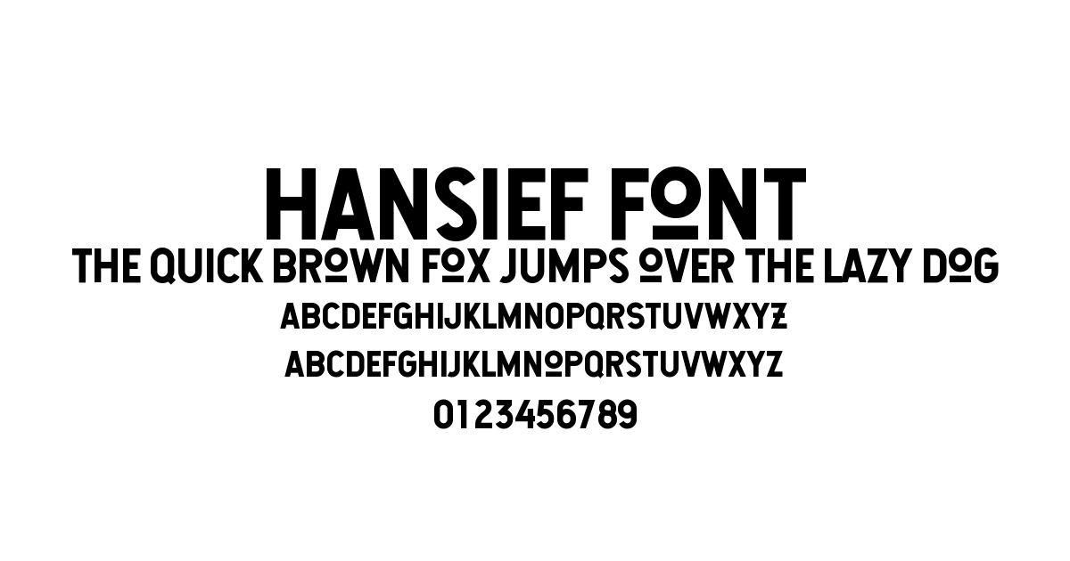 Hansief Font preview