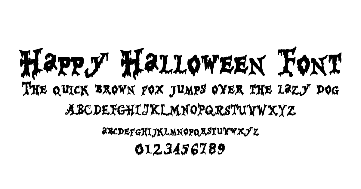 Happy Halloween Font font preview