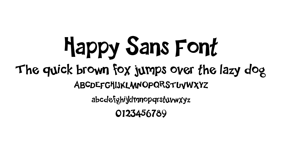 Happy Sans Font preview