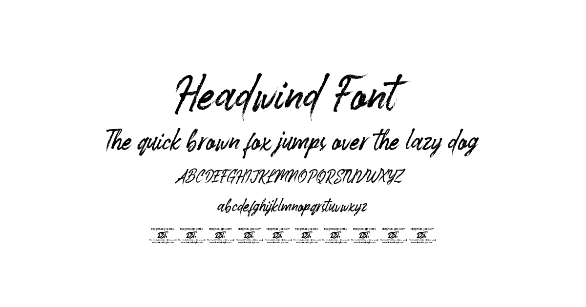 Headwind Font font preview