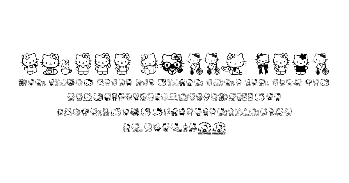 Hello Kitty Font font preview