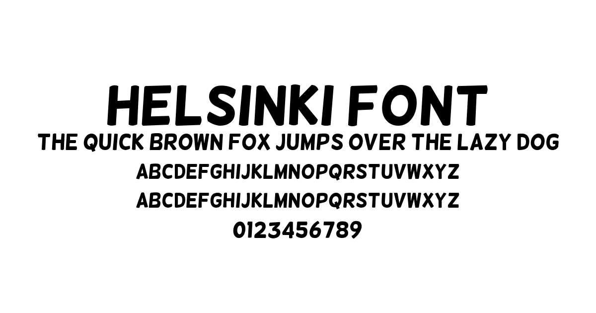 Helsinki Font font preview