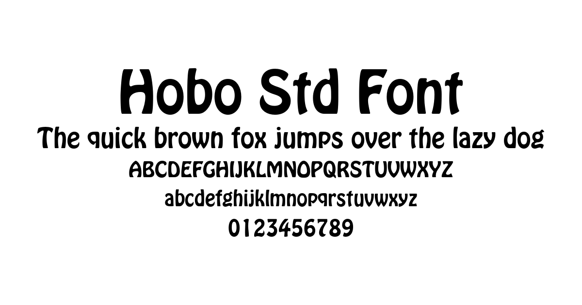 Hobo Std Font preview