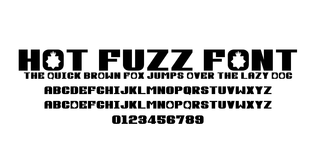 Hot Fuzz Font font preview