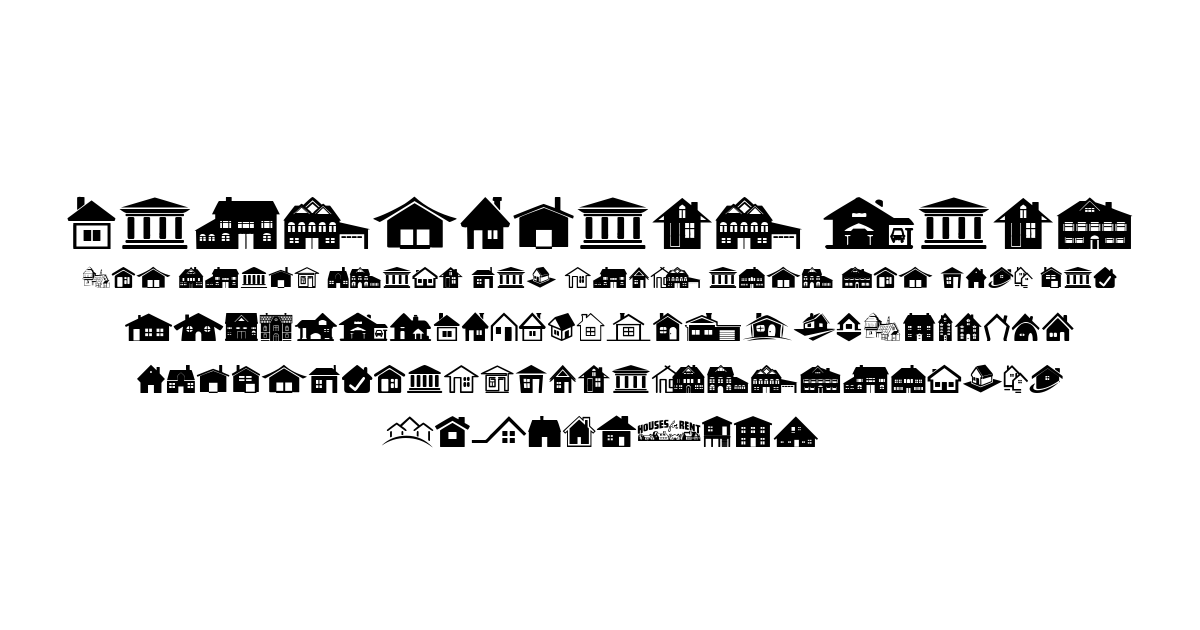 HouseIcons Font font preview