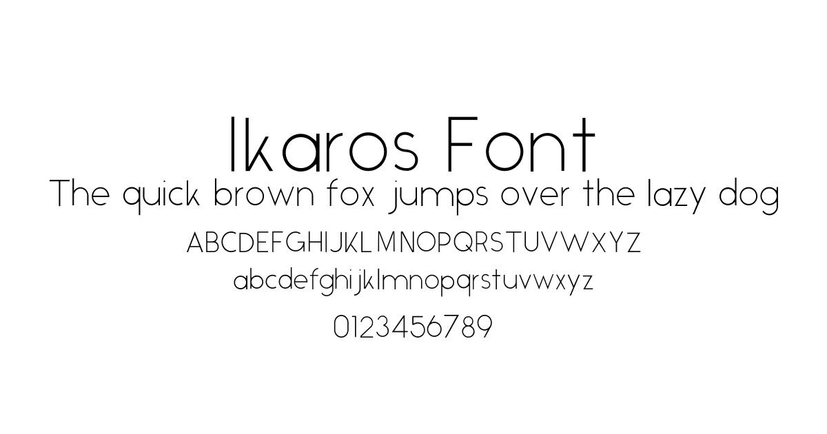 Ikaros Font font preview