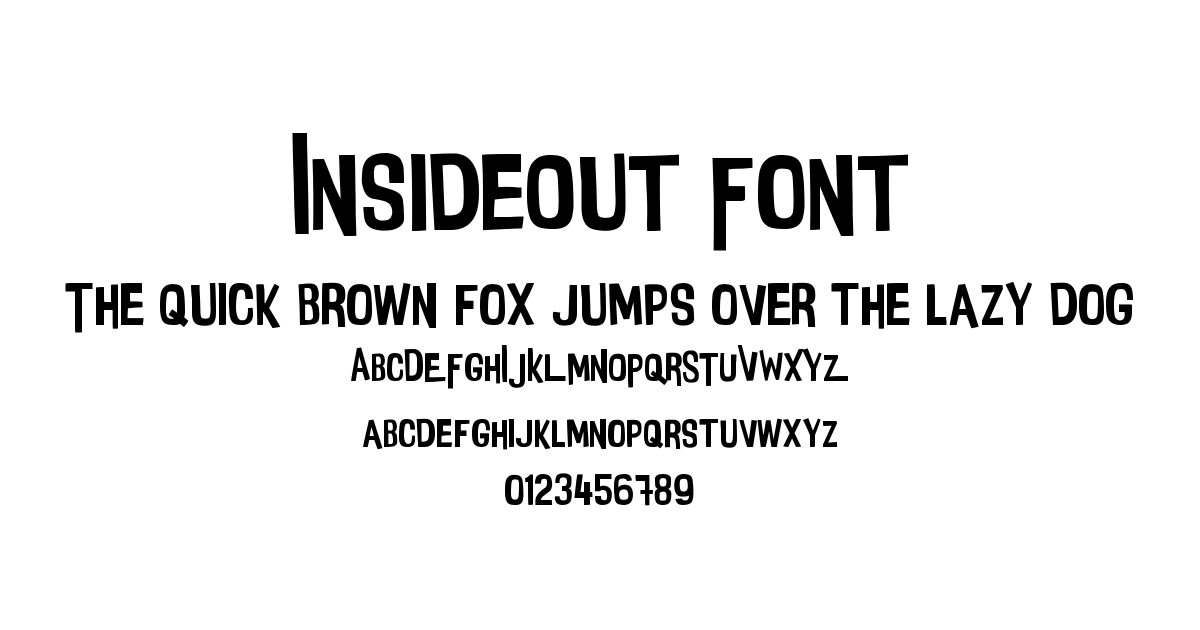 InsideOut Font font preview