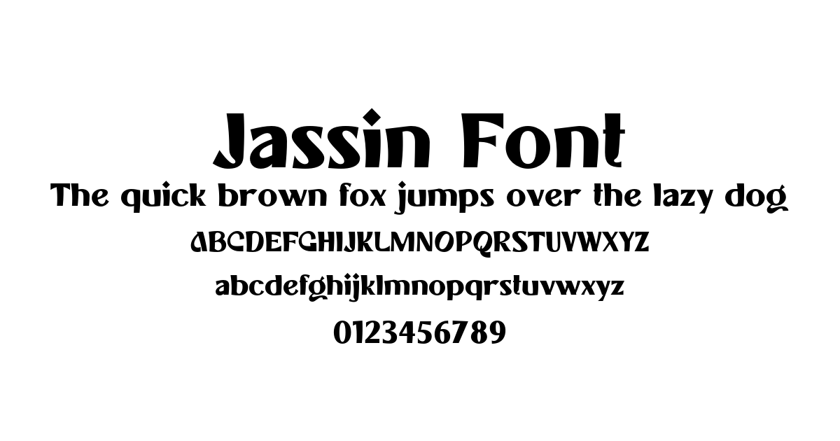 Jassin Font preview