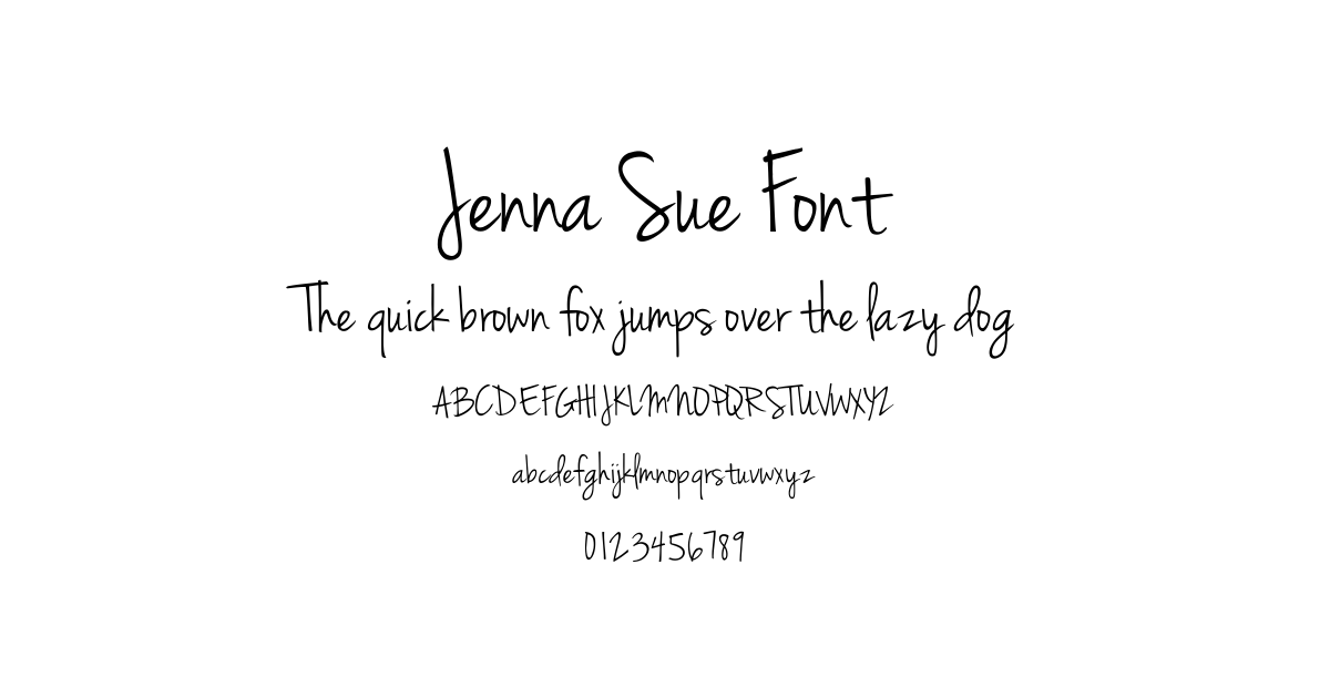 Jenna Sue Font preview