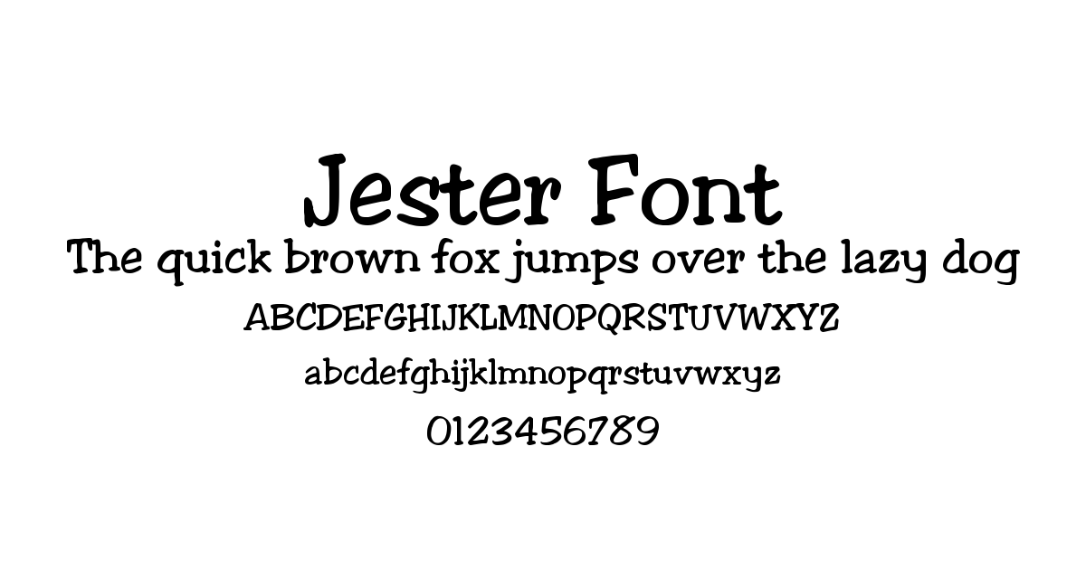 Jester Font font preview