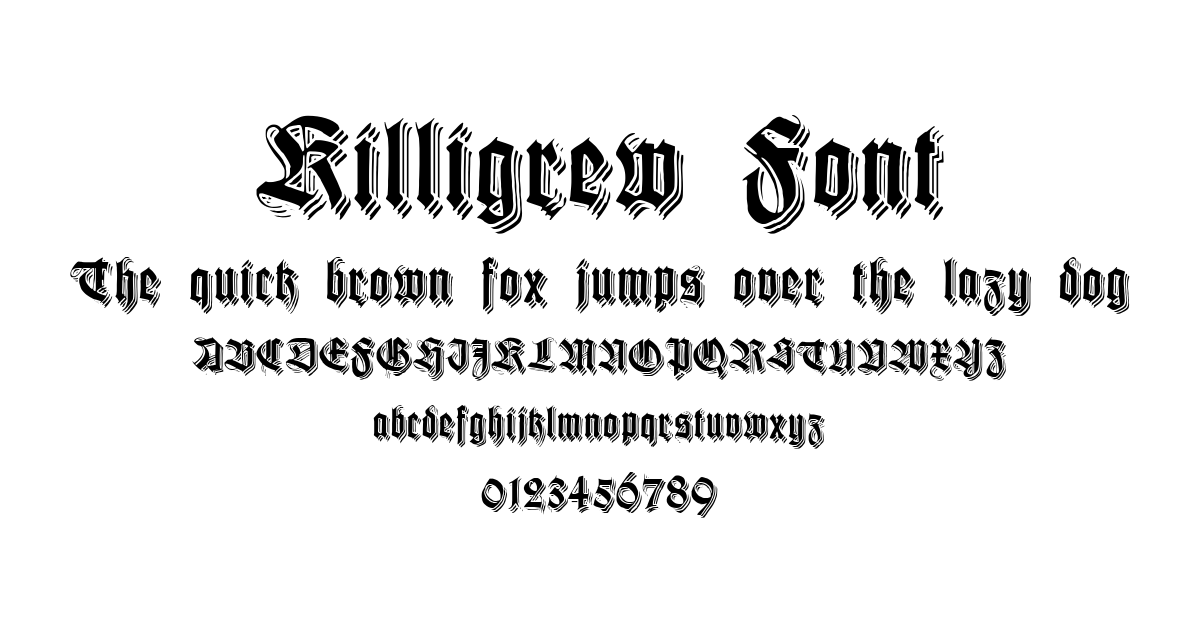 Killigrew Font font preview