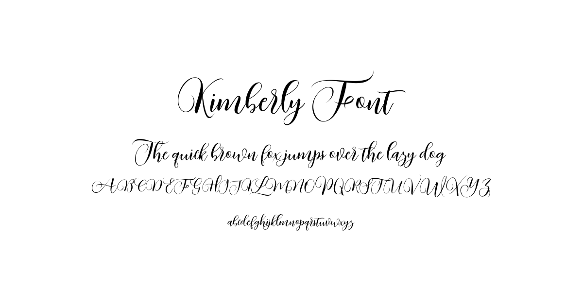 Kimberly Font preview