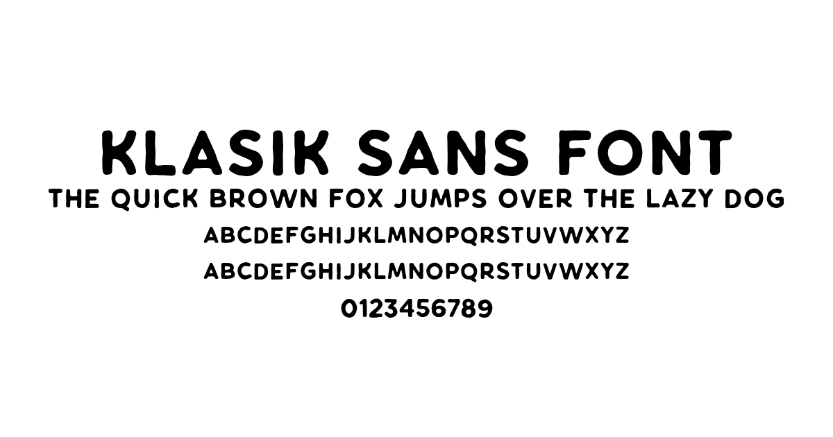 Klasik Sans Font preview