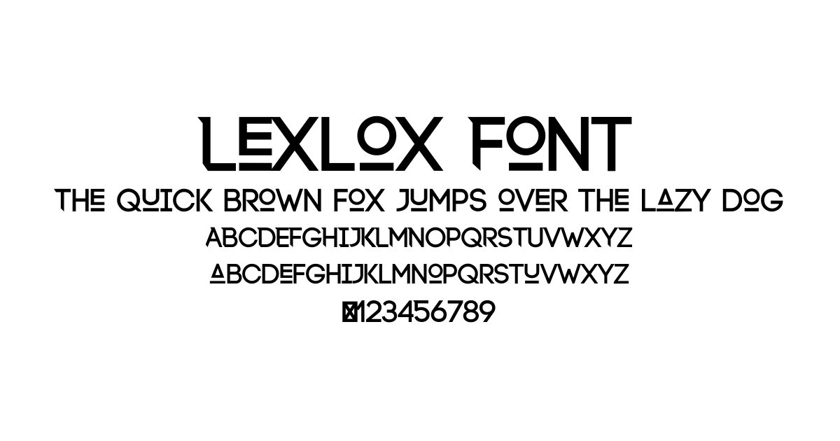 Lexlox Font font preview