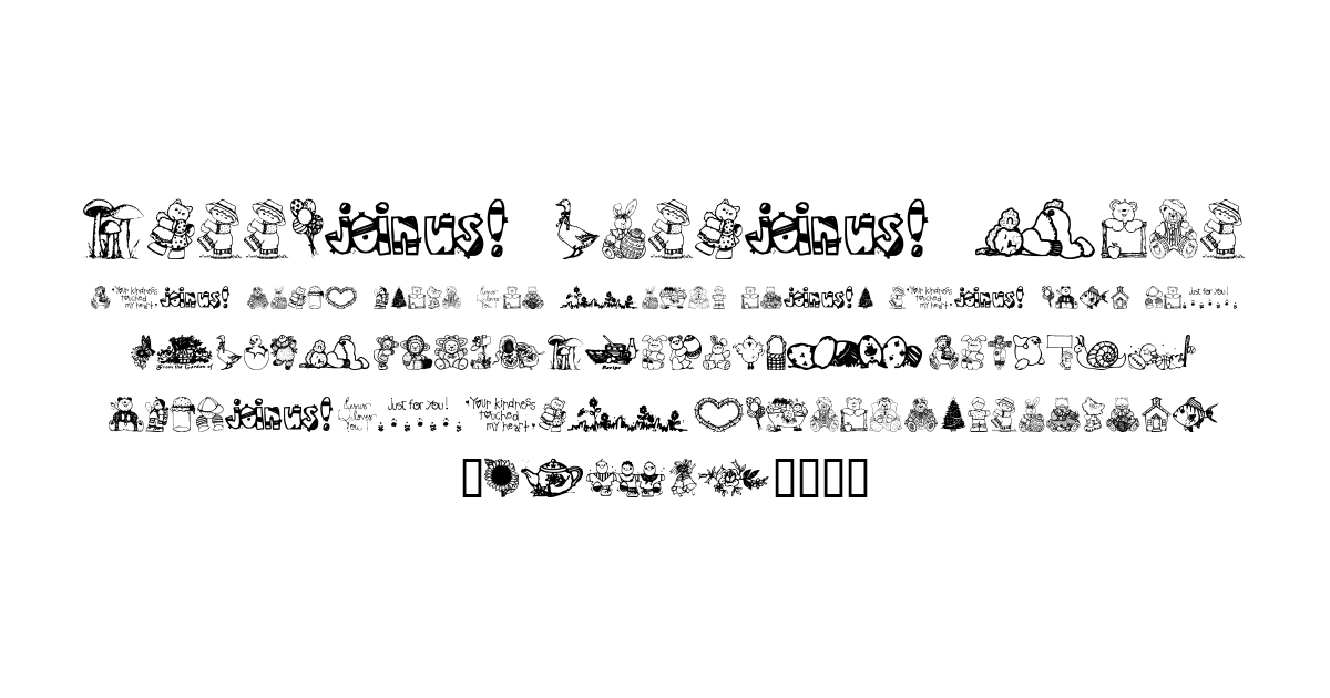 Little Cutie Font font preview