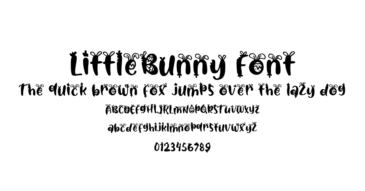 LittleBunny Font preview
