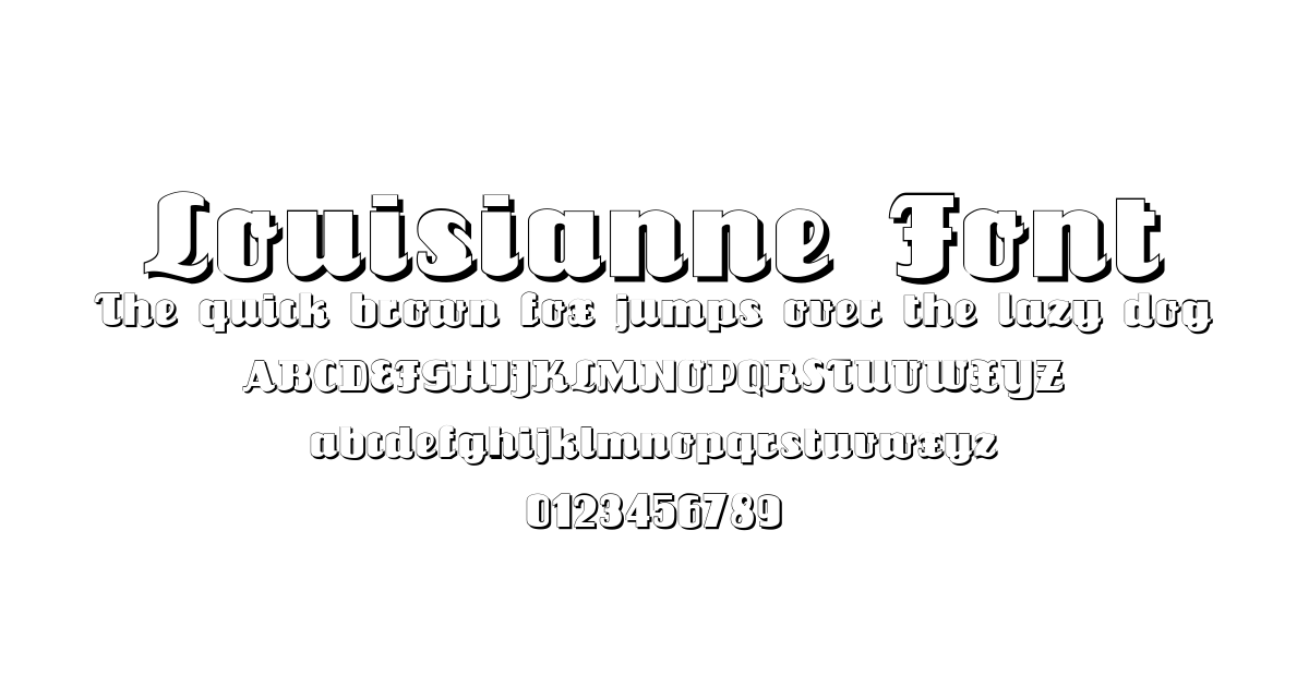 Louisianne Font preview