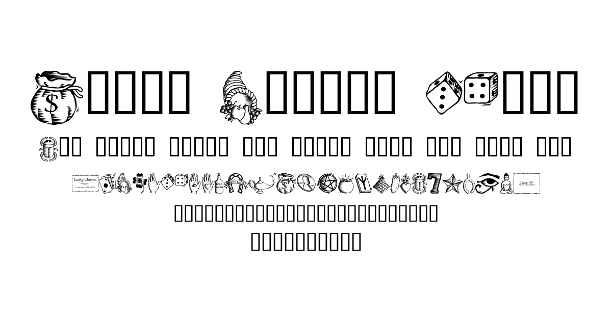 Lucky Charms Font font preview