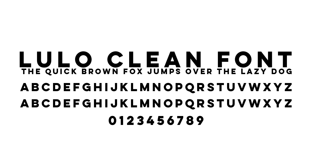 Lulo Clean Font preview