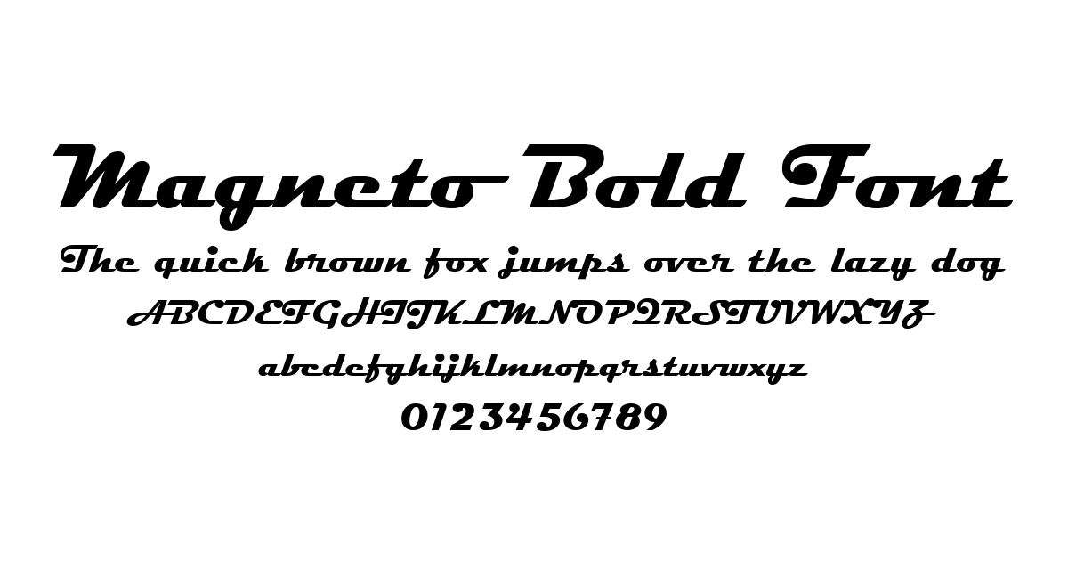 Magneto Bold Font font preview