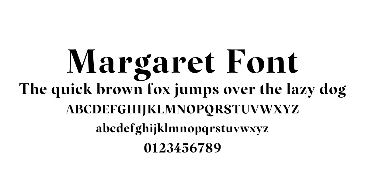 Margaret Font preview