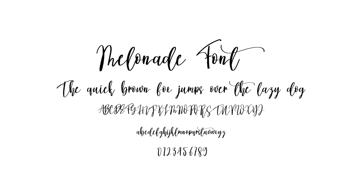 Melonade Font font preview