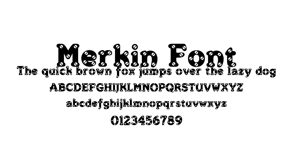 Merkin Font font preview