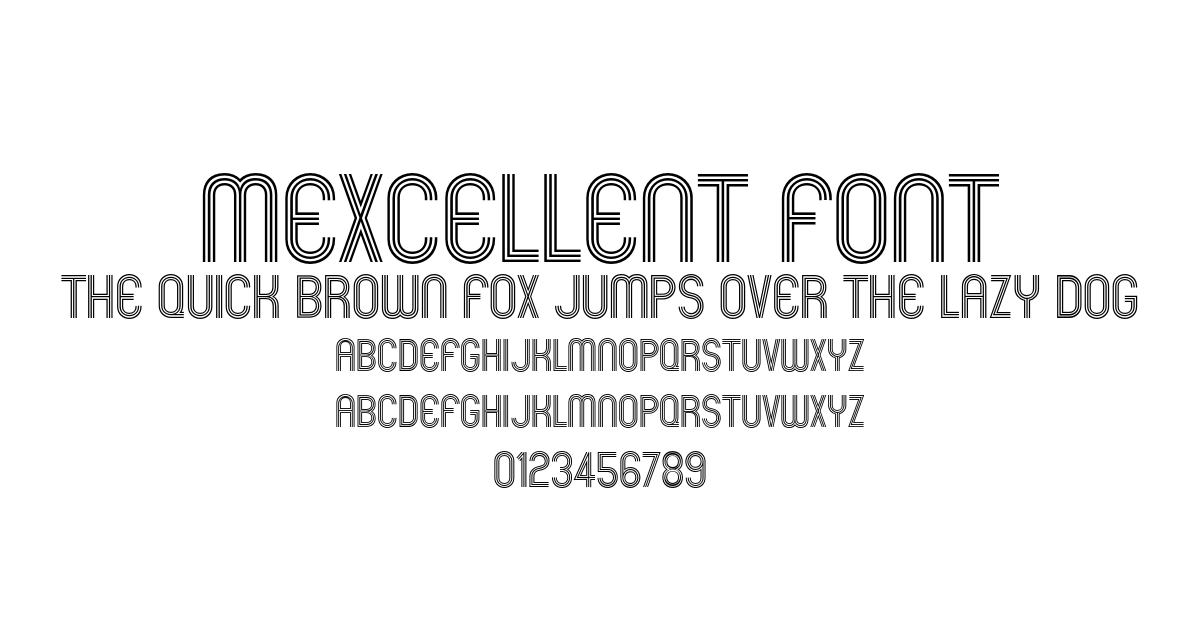 Mexcellent Font font preview