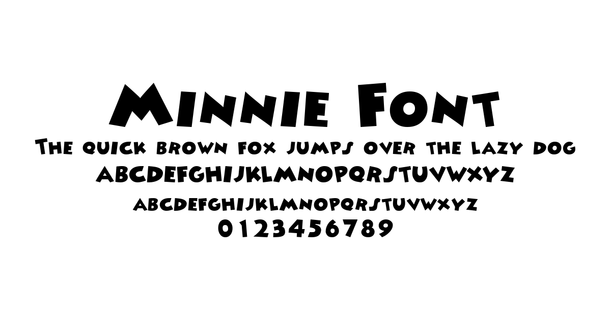 Minnie Font preview