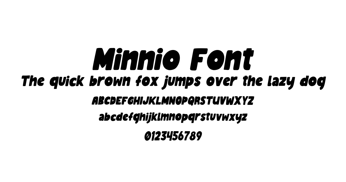 Minnio Font font preview