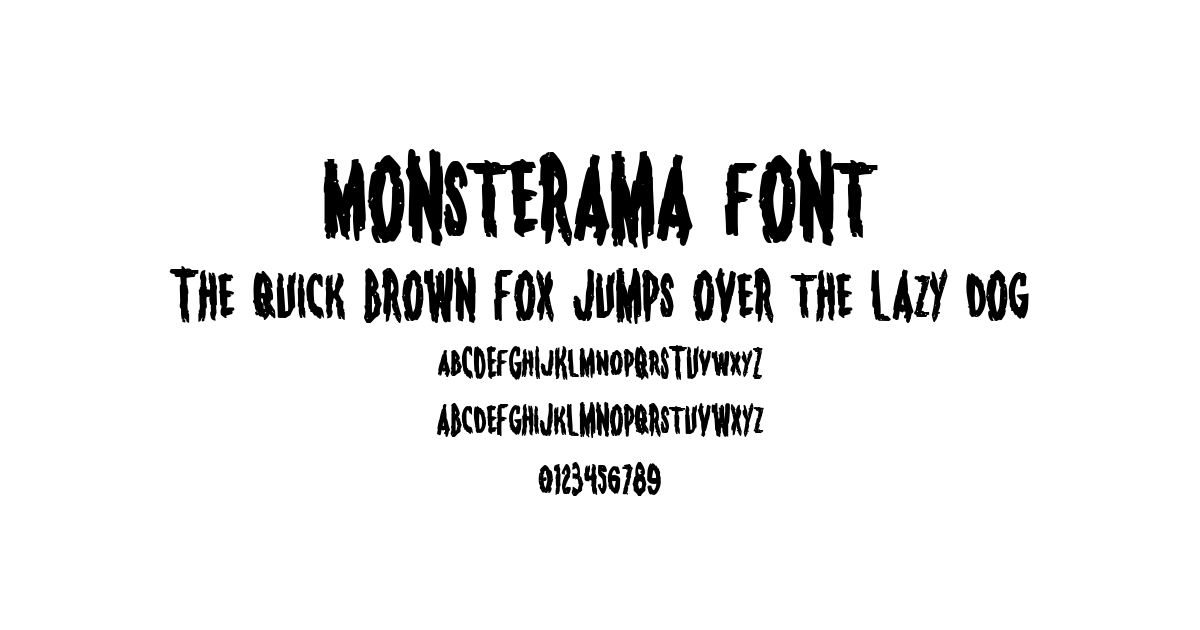 Monsterama Font preview