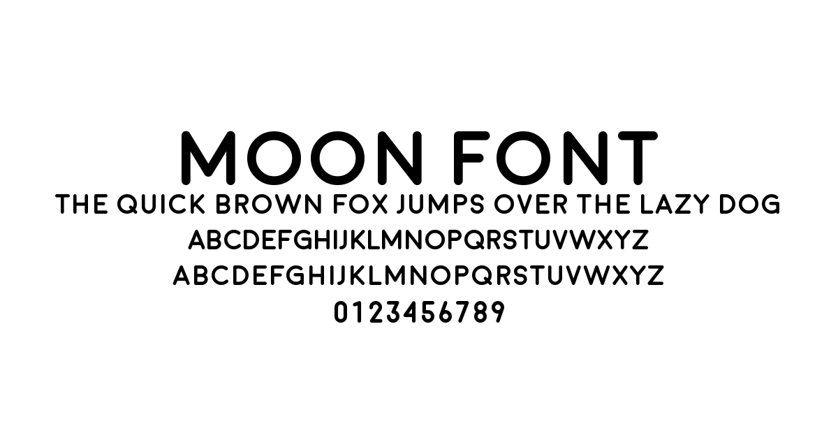 Moon Font font preview