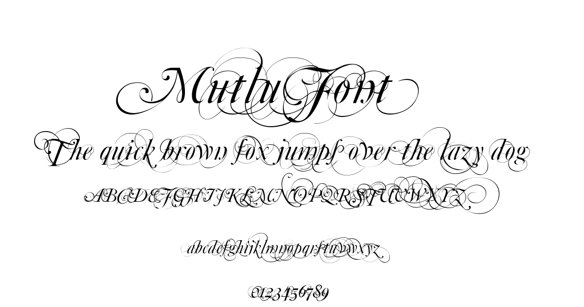 Mutlu Font font preview