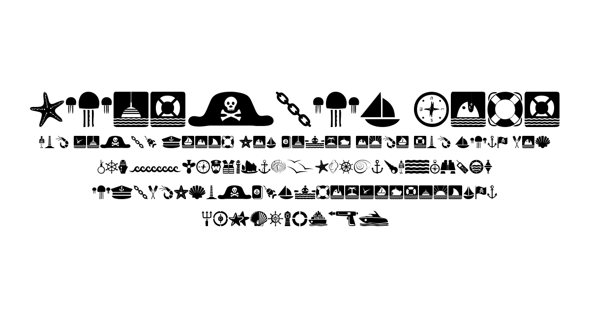 Nautical Font font preview