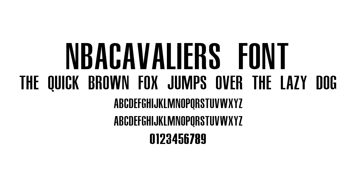 NBACavaliers Font font preview
