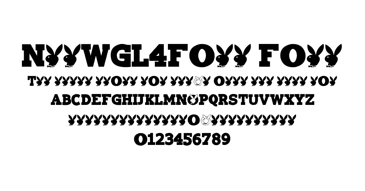 NewWGL4Font Font preview