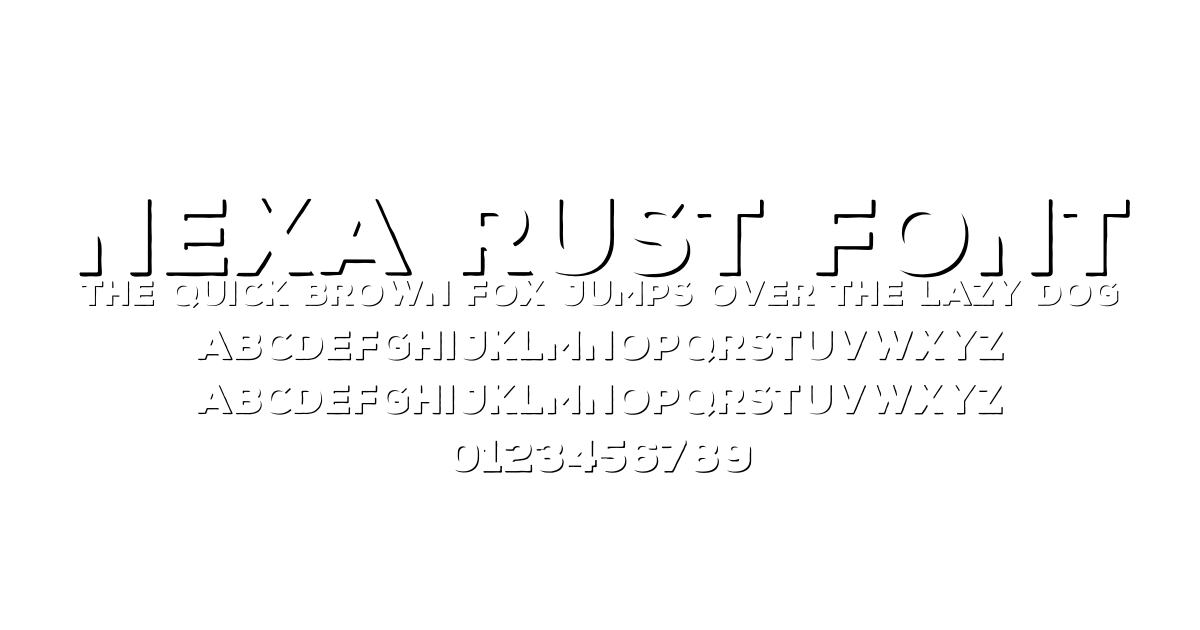 Nexa Rust Font font preview