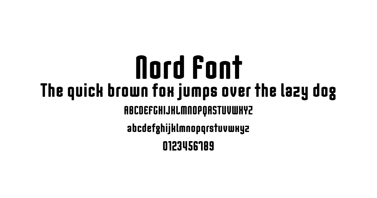 Nord Font preview