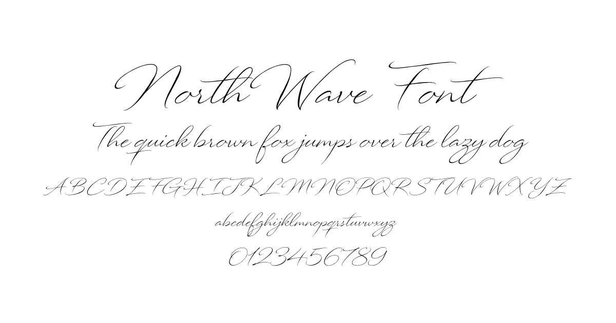 NorthWave Font font preview