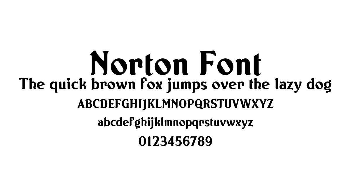 Norton Font preview