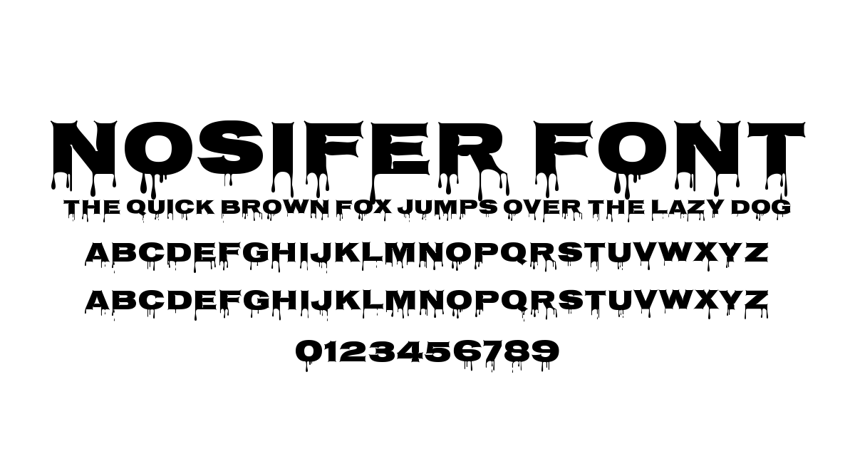 Nosifer Font font preview