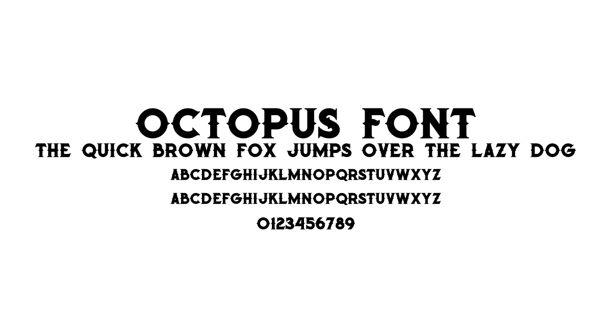 Octopus Font font preview
