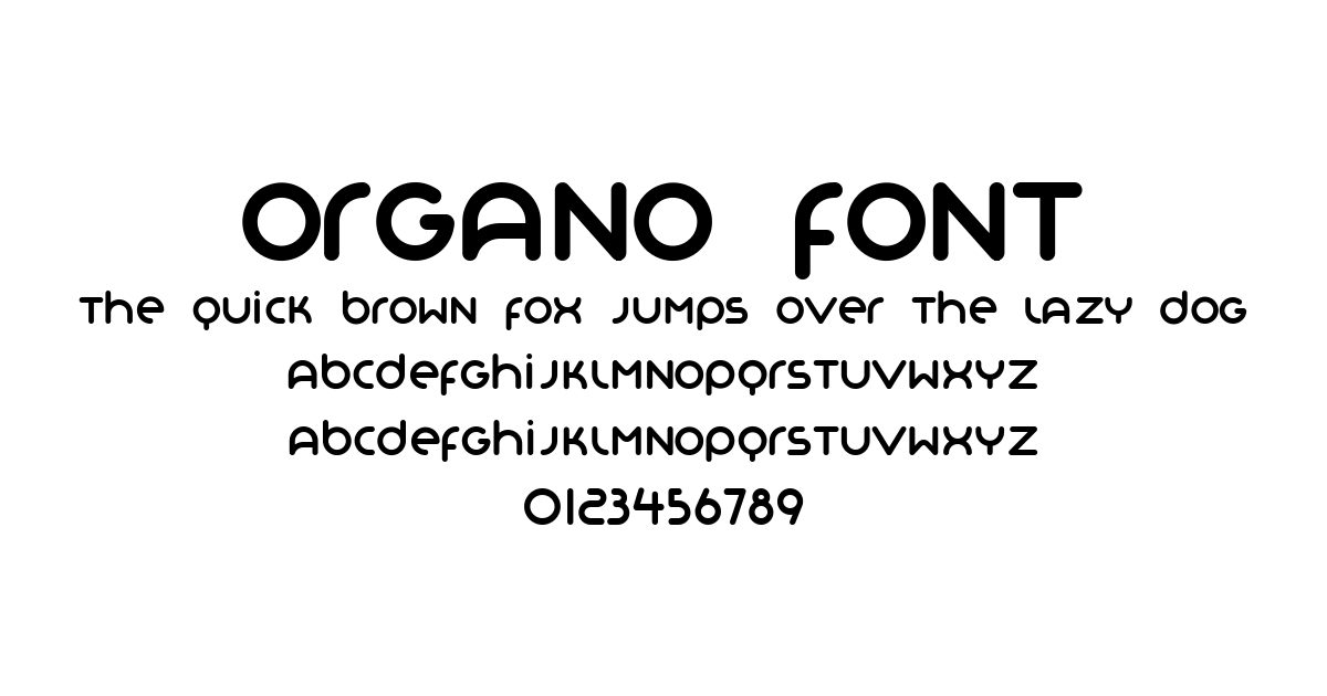 Organo Font preview