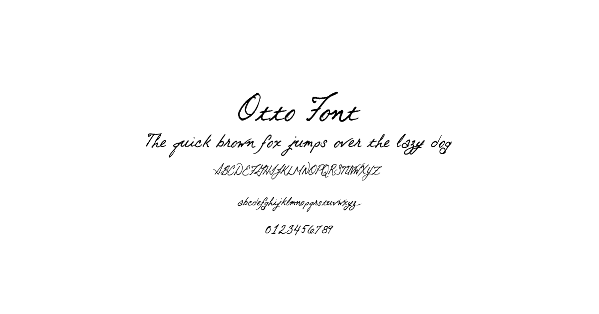 Otto Font font preview