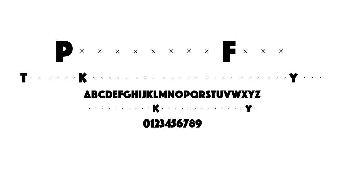 Phosphate Font font preview