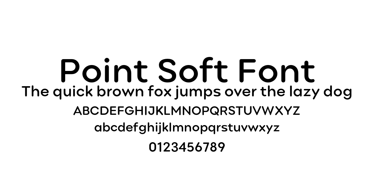 Point Soft Font font preview