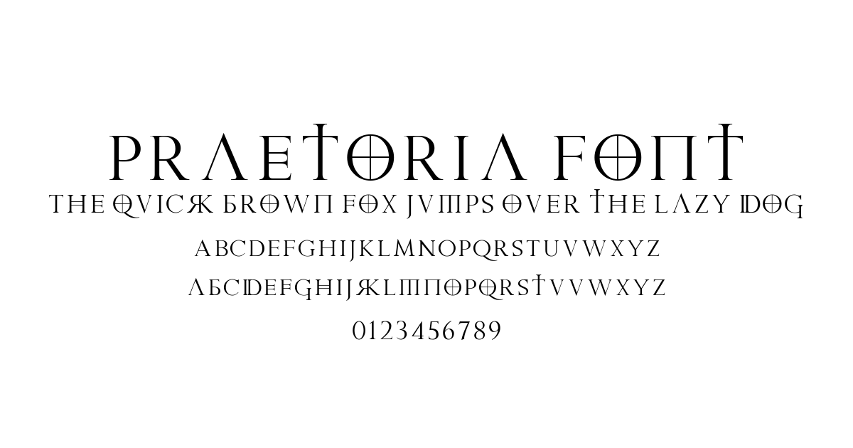 Praetoria Font font preview
