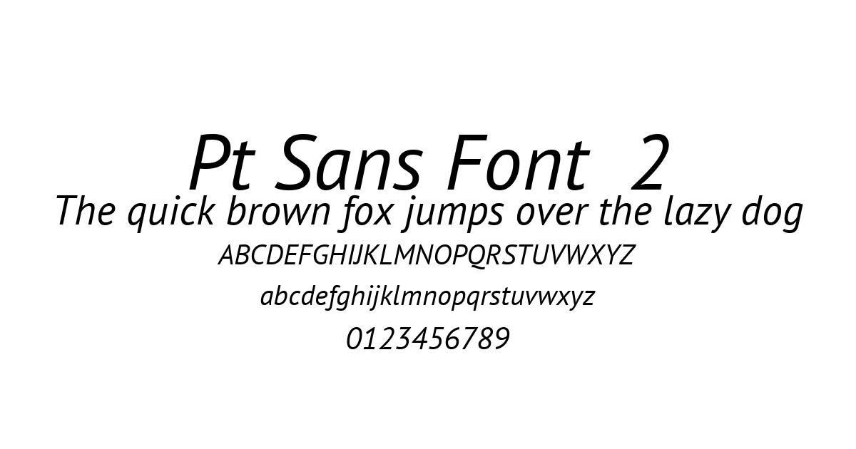Pt Sans Font  2 preview
